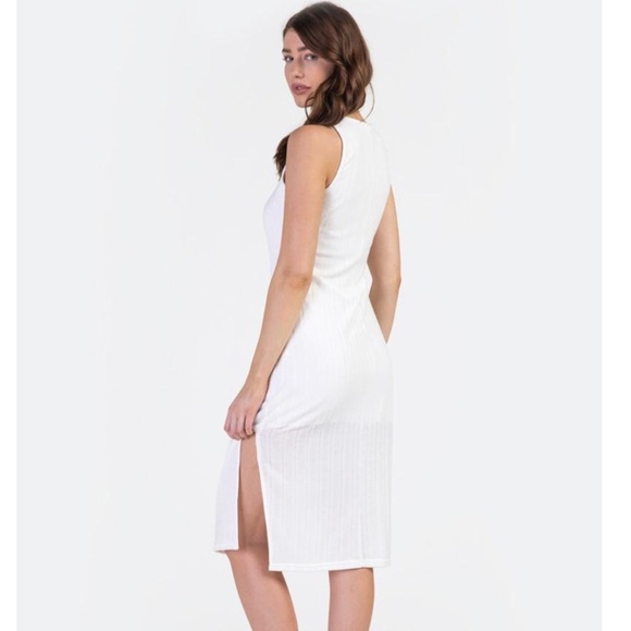 NWT Francesca’s Ribbed Midi Dress Size M - Picture 2 of 4